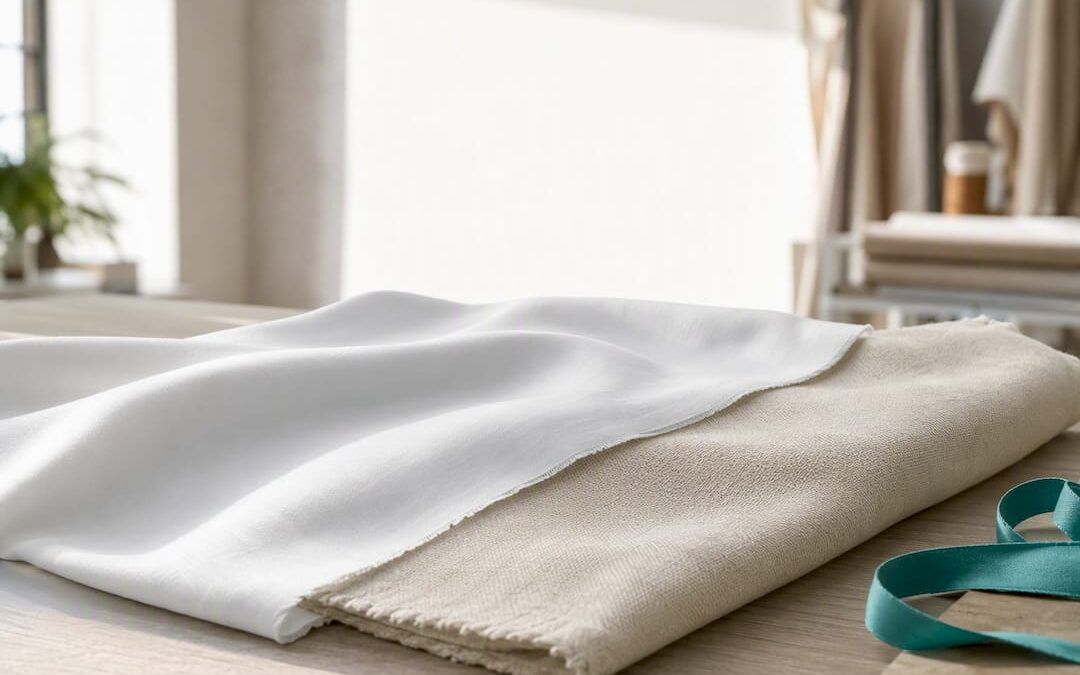 Muestras de tejido de lyocell Tencel y algodón para ropa de cama